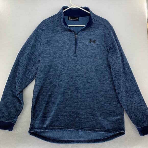 Under Armour Men's ColdGear Blue Loose Fit Pullover Size L - Picture 1 of 7